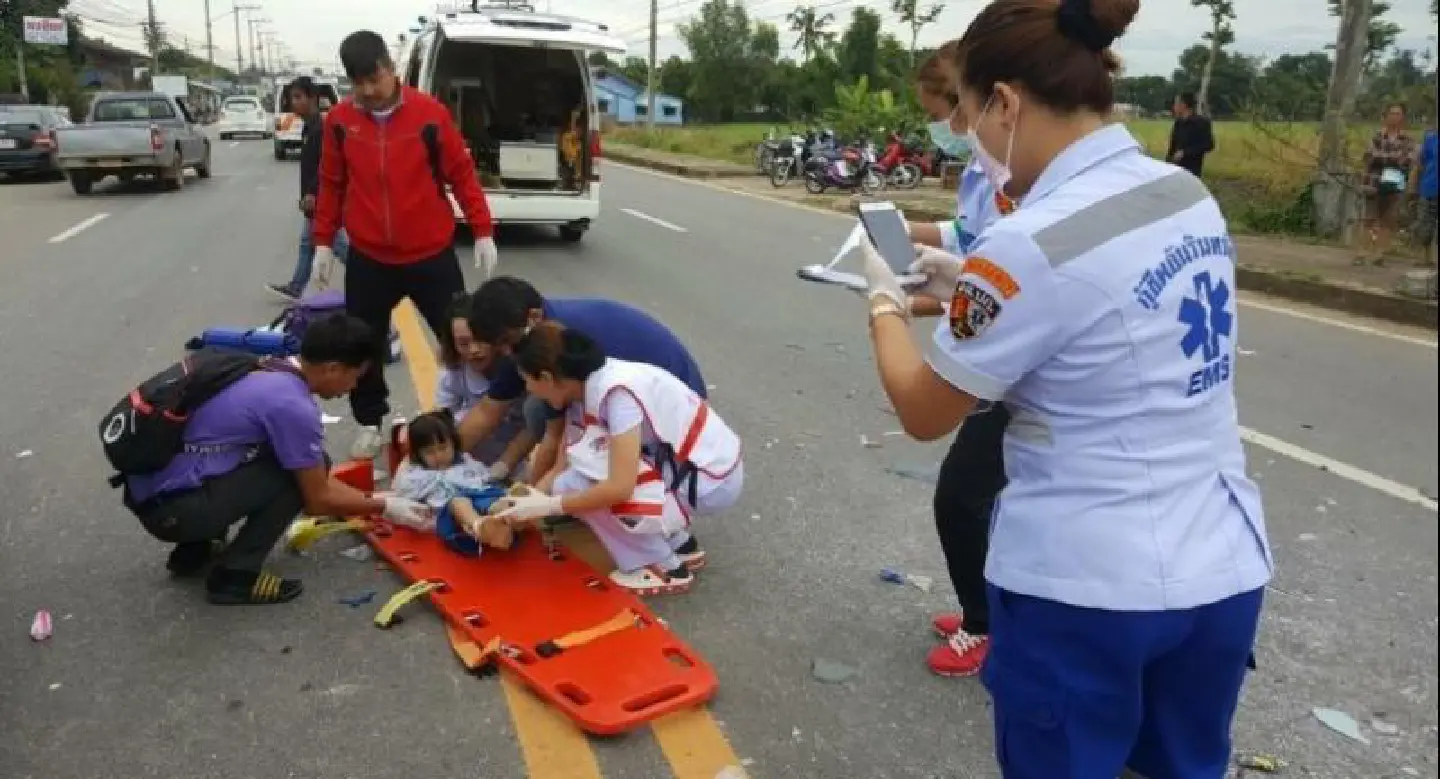 Preschoolers injured in Chiang Rai crash