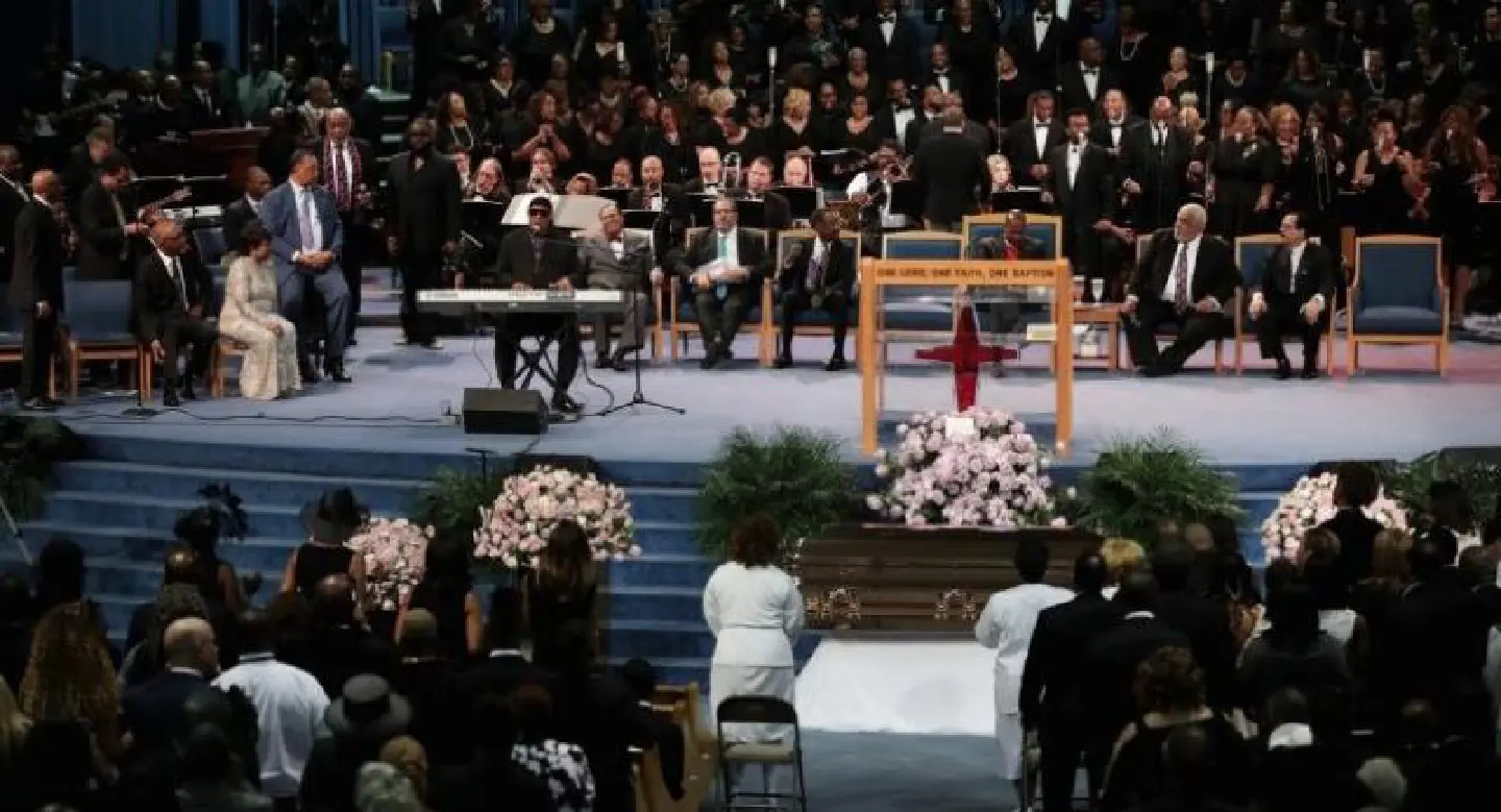 Stars celebrate Queen Aretha at marathon funeral Stars celebrate Queen Aretha at marathon funeral