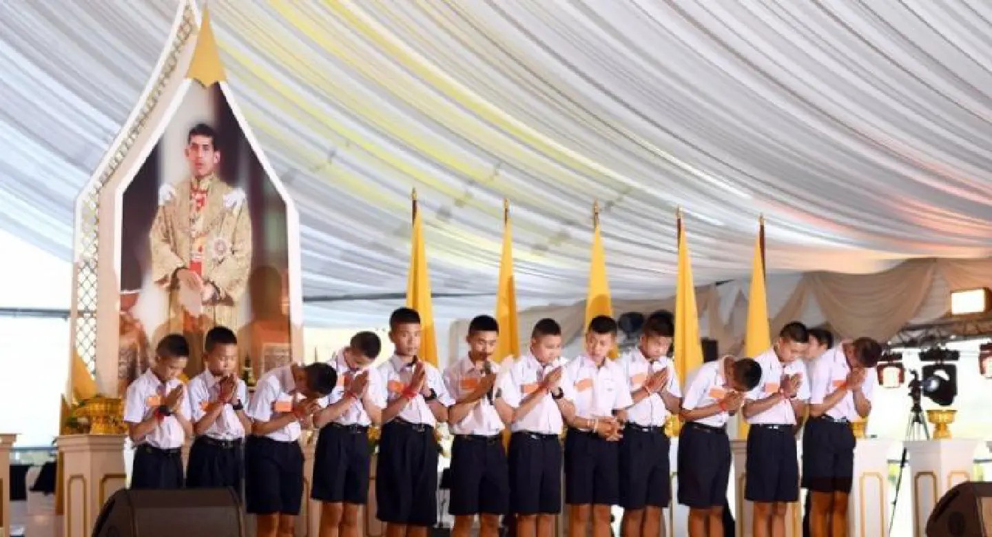 His Majesty honours 188 for role in cave rescue operation