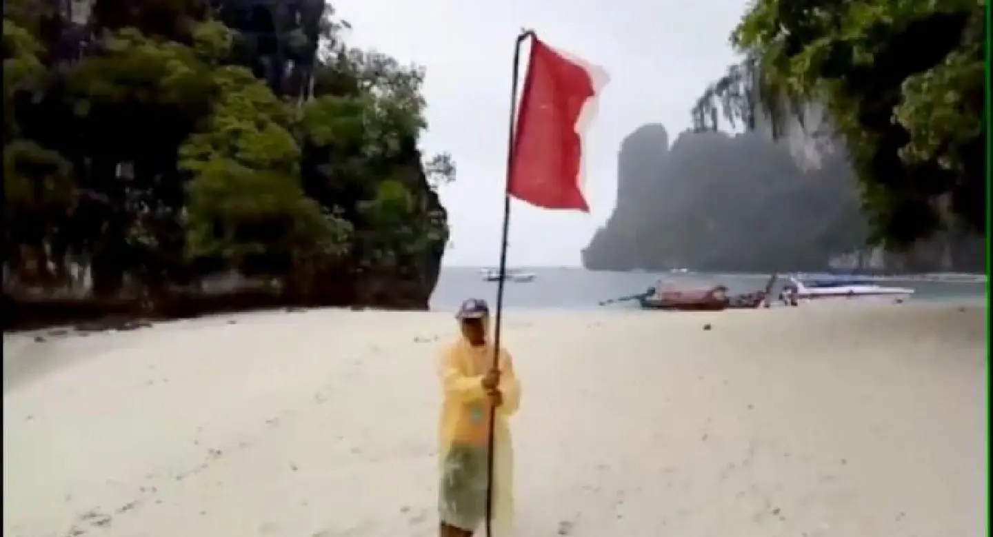 Krabi beaches raise red flags, waterfalls off limits after heavy rain