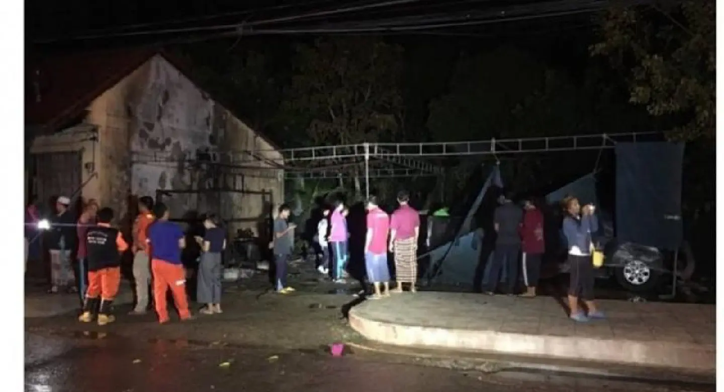 Police investigate tent-garage fire in Satun
