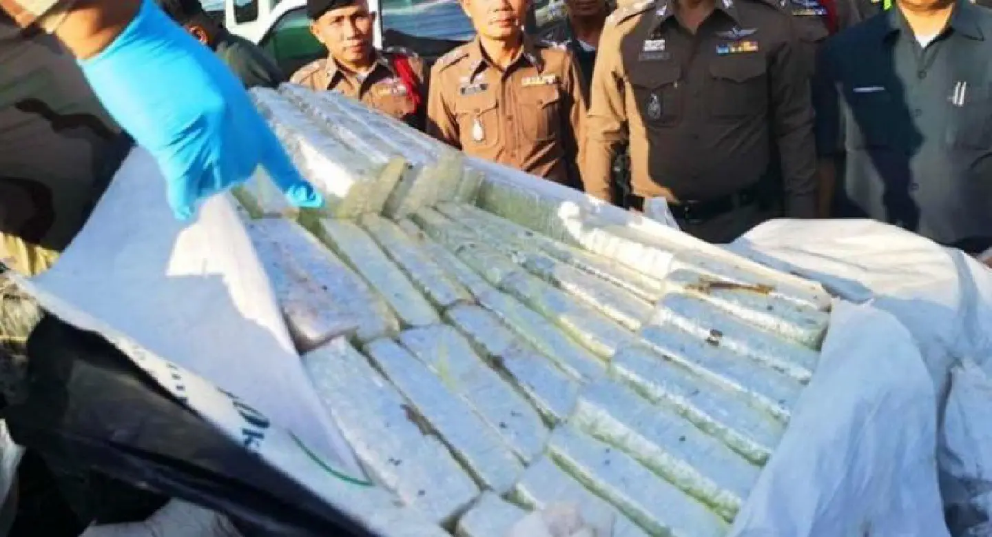 Truckload of marijuana abandoned in Nakhon Phanom Truckload of marijuana abandoned in Nakhon Phanom