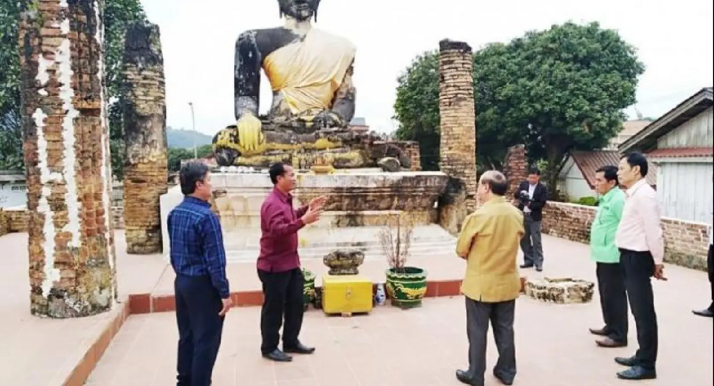 Xieng Khuang’s old Buddha endures scars of war to entice visitors