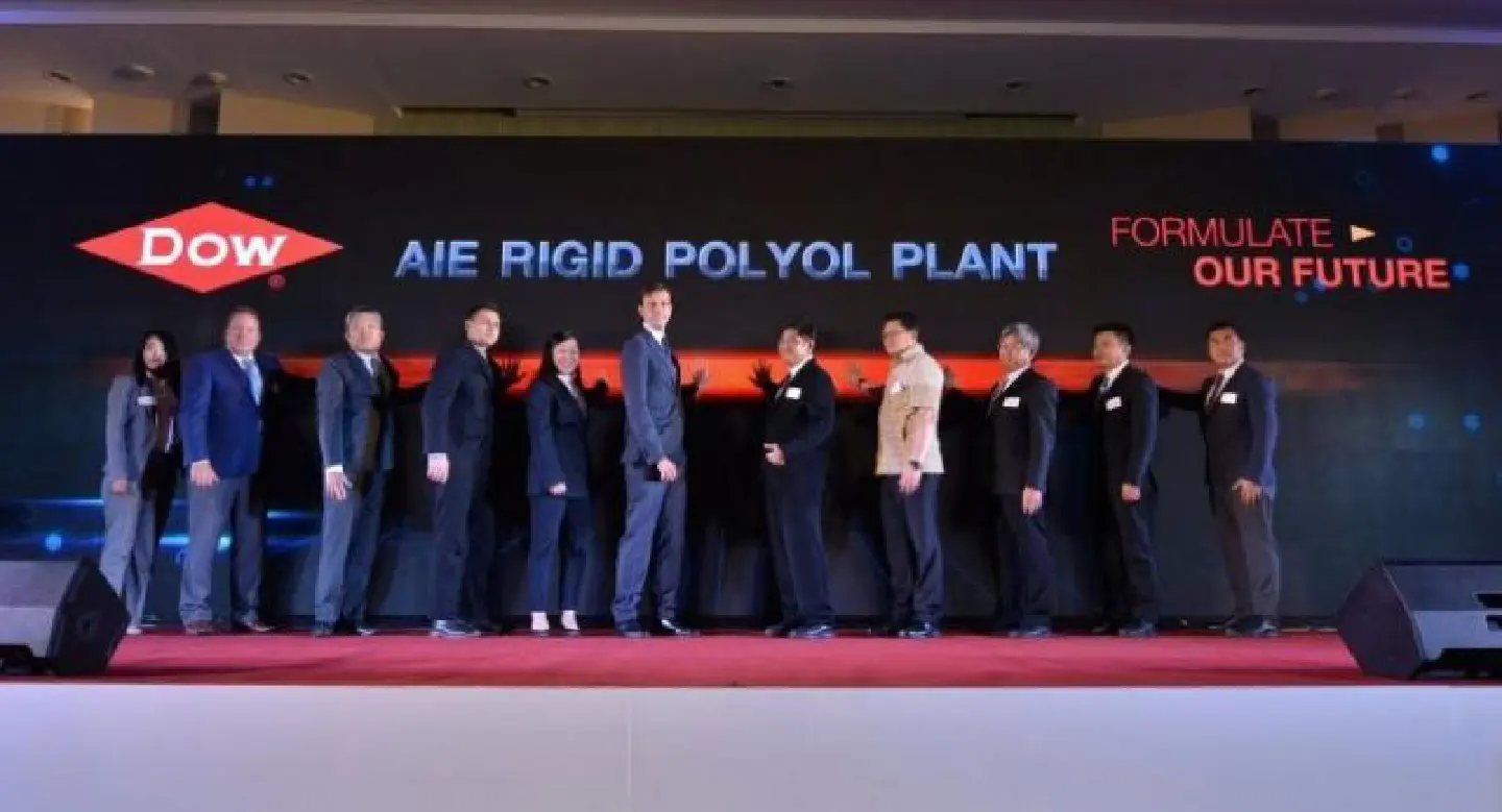 DOW New polyol plant opens in Rayong DOW New polyol plant opens in Rayong