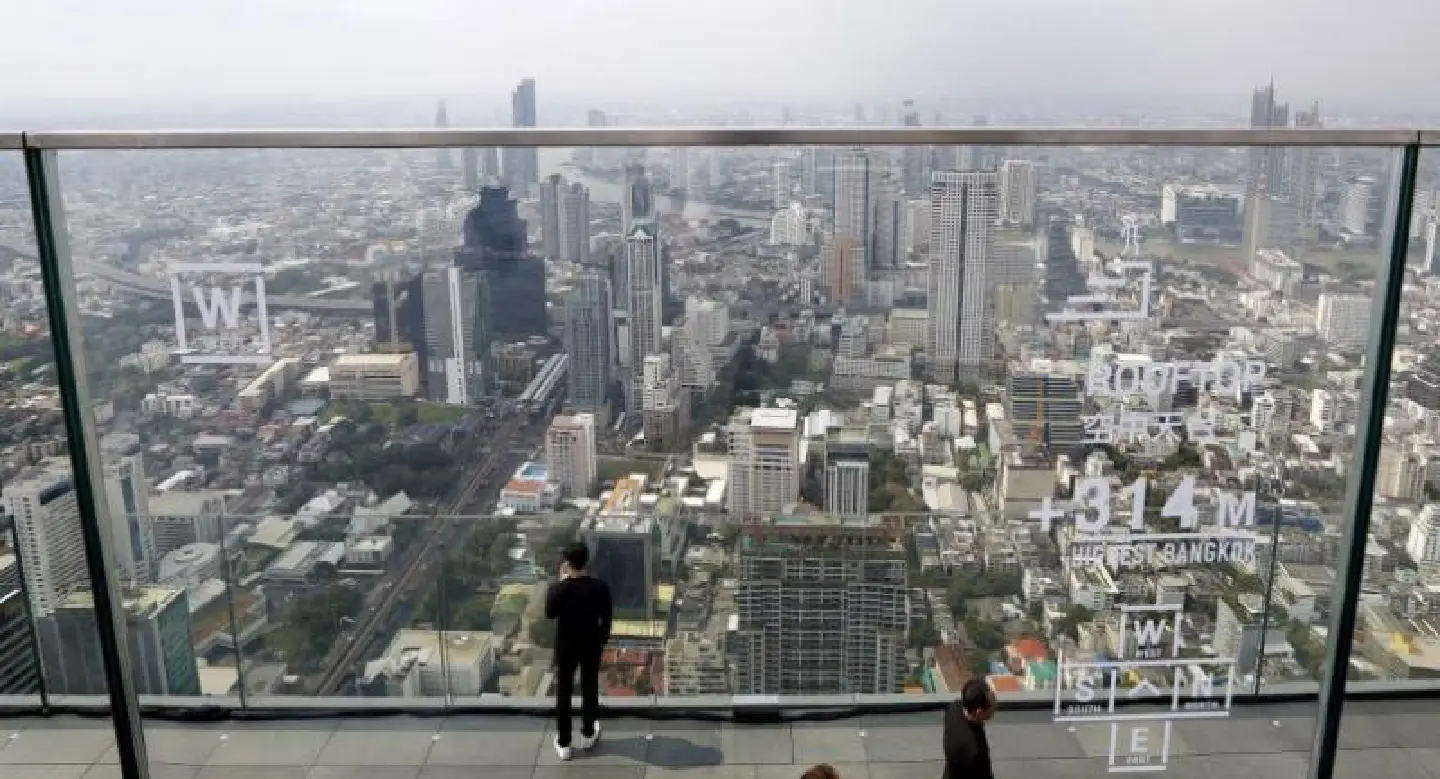 The highest building view of Bangkok