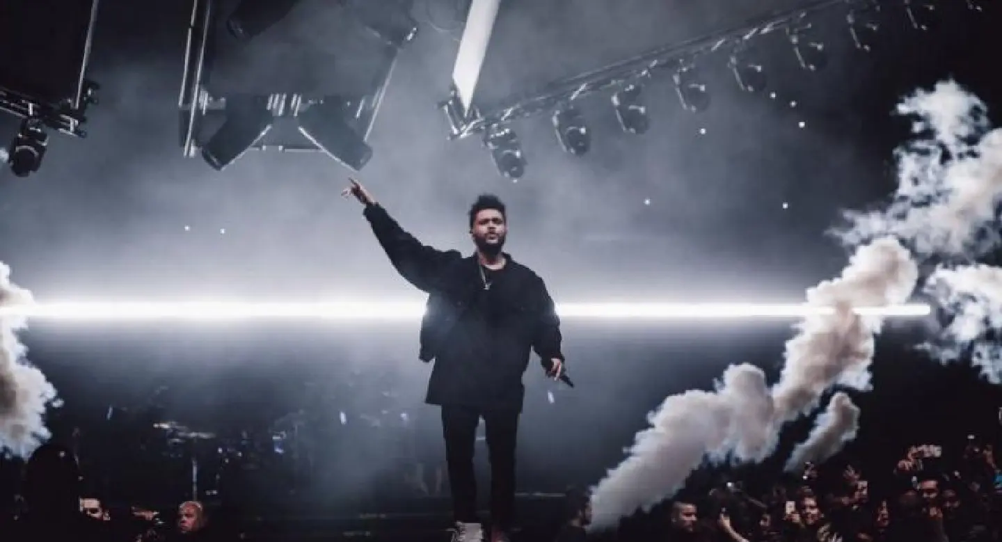 The Weeknd jets into town