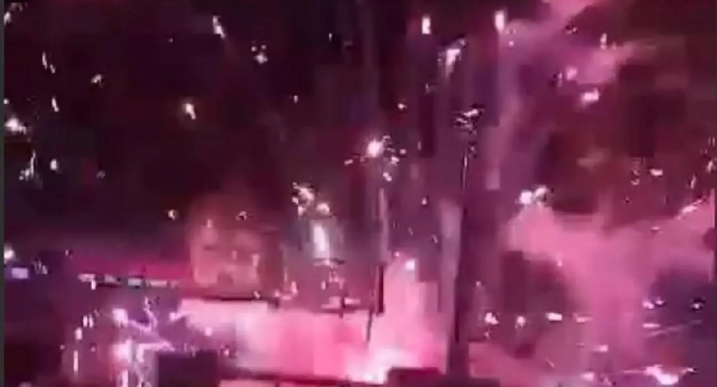 Seven injured as fireworks shoot into audience Seven injured as fireworks shoot into audience