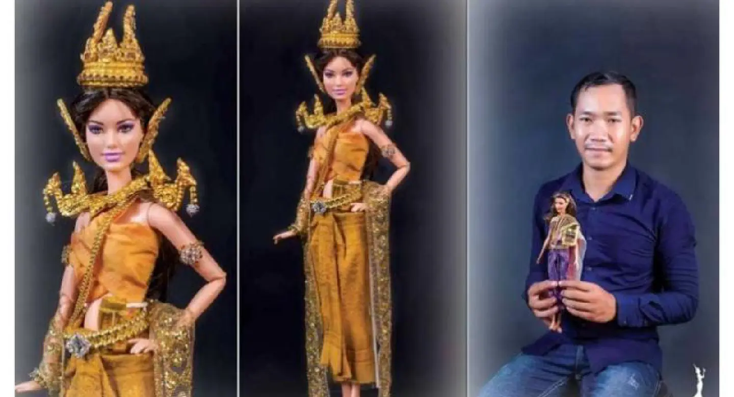 The Cambodian designer making Barbie dolls in traditional costume