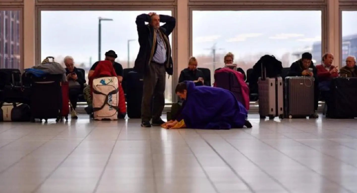 Two arrested over London airport drone disruption: police Two arrested over London airport drone disruption: police