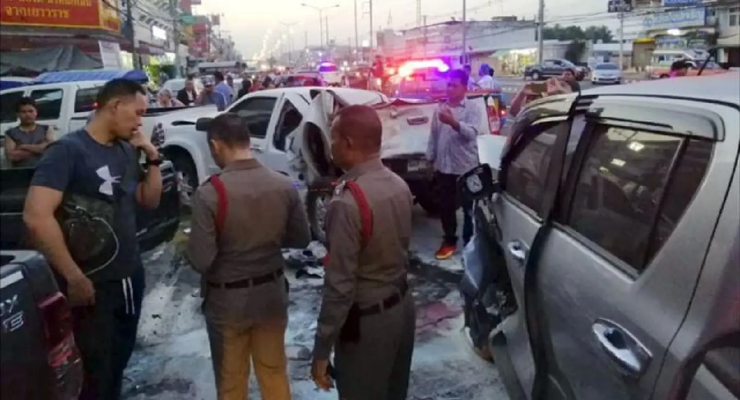 Dozing soldier blamed for Surin pileup