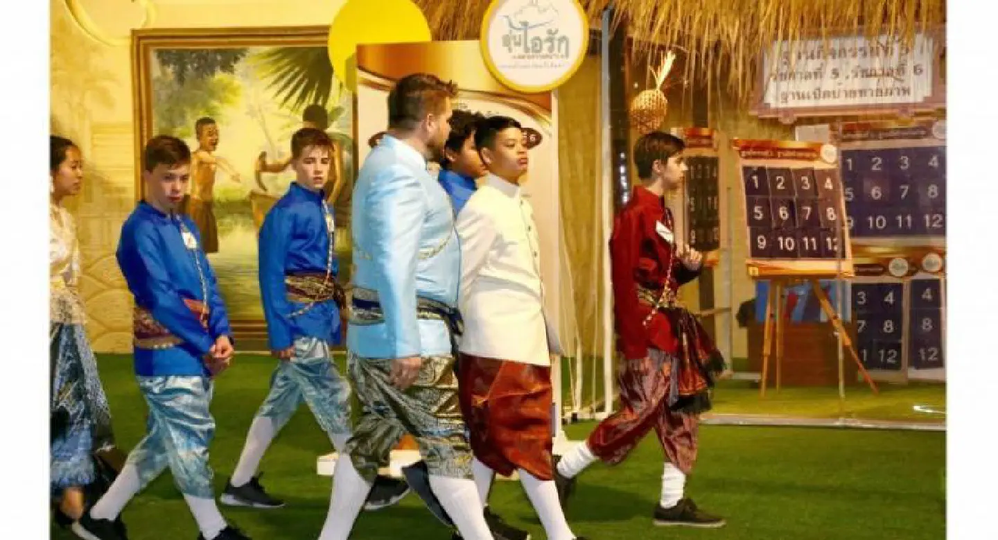 Prince Dipangkorn visits winter festival dressed in traditional attire Prince Dipangkorn visits winter festival dressed in traditional attire