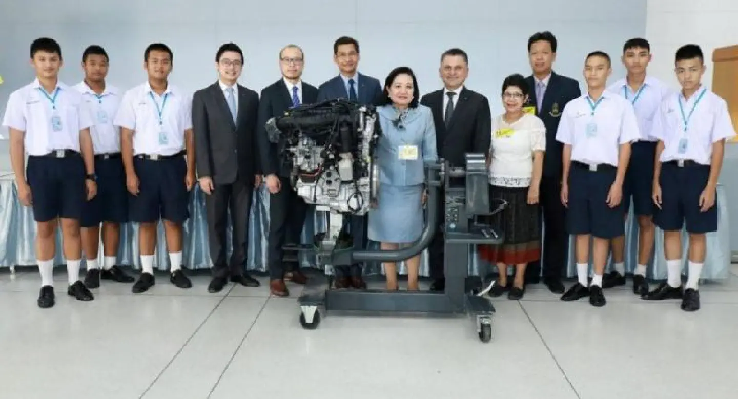 BMW donates engine to Chitralada Vocational School