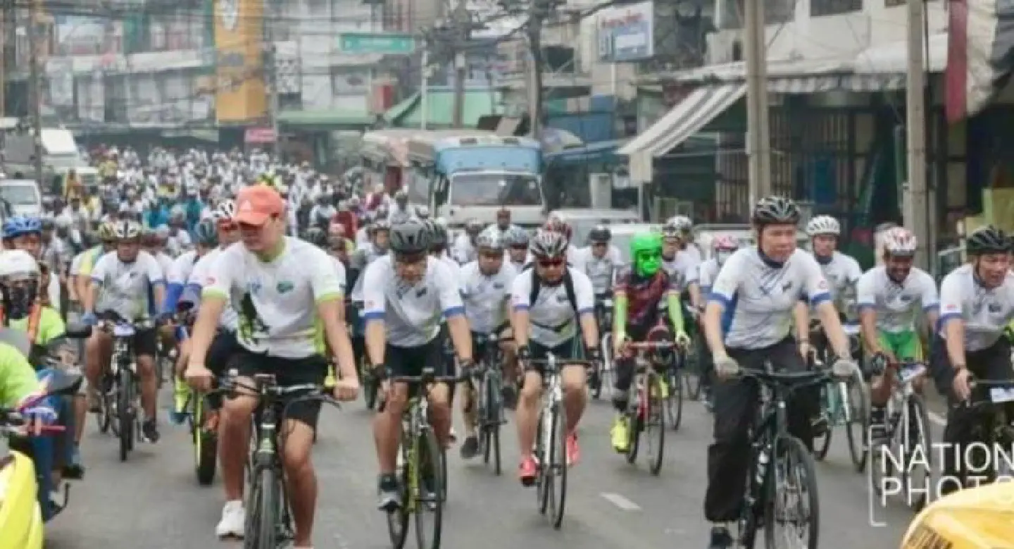 Samut Prakan cycling event sees large turnout Samut Prakan cycling event sees large turnout