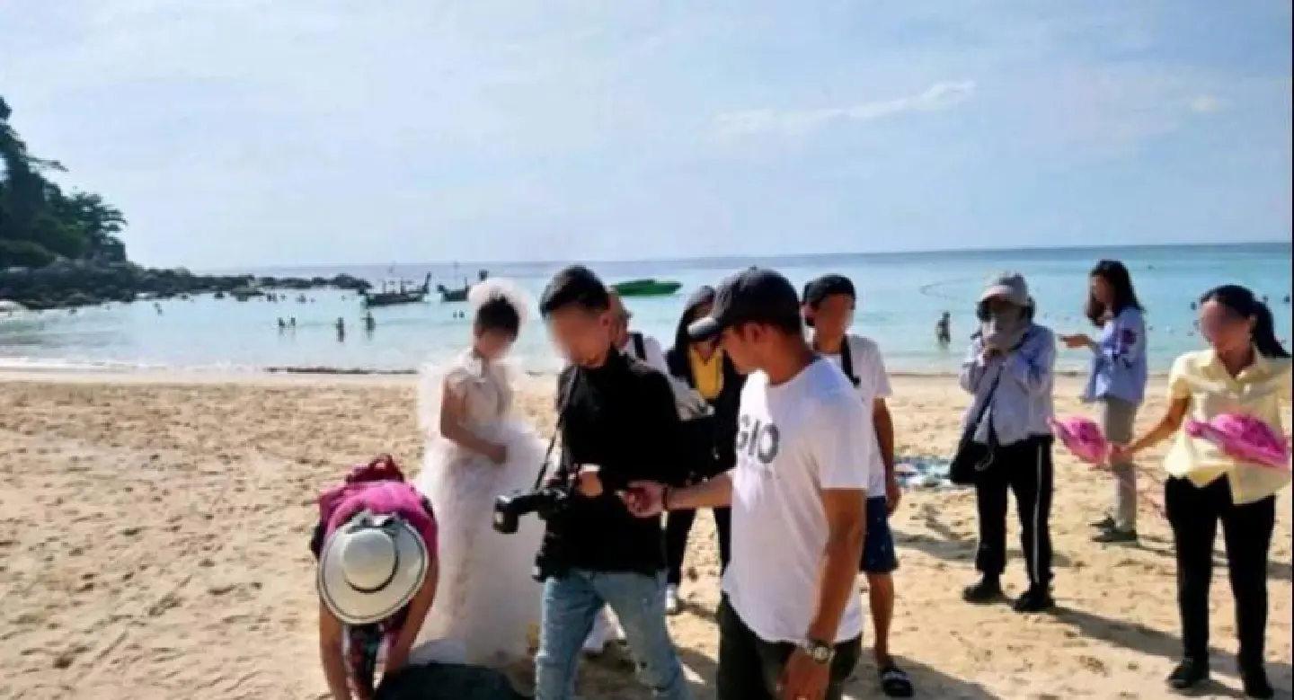 Wedding smiles vanish in Phuket as photographers hauled away