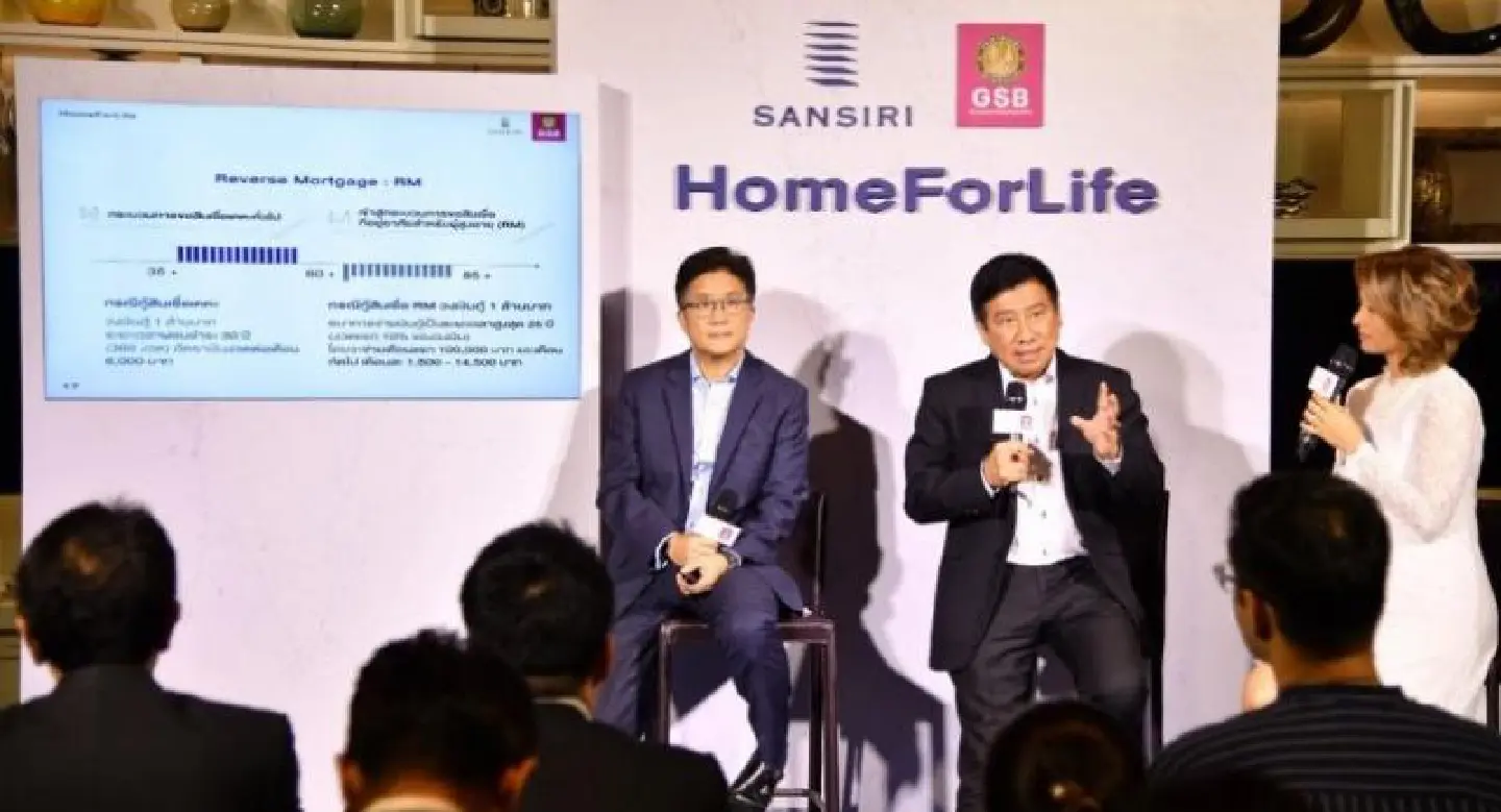 New Sansiri, GSB product offers home loan, retirement financing in one package New Sansiri, GSB product offers home loan, retirement financing in one package