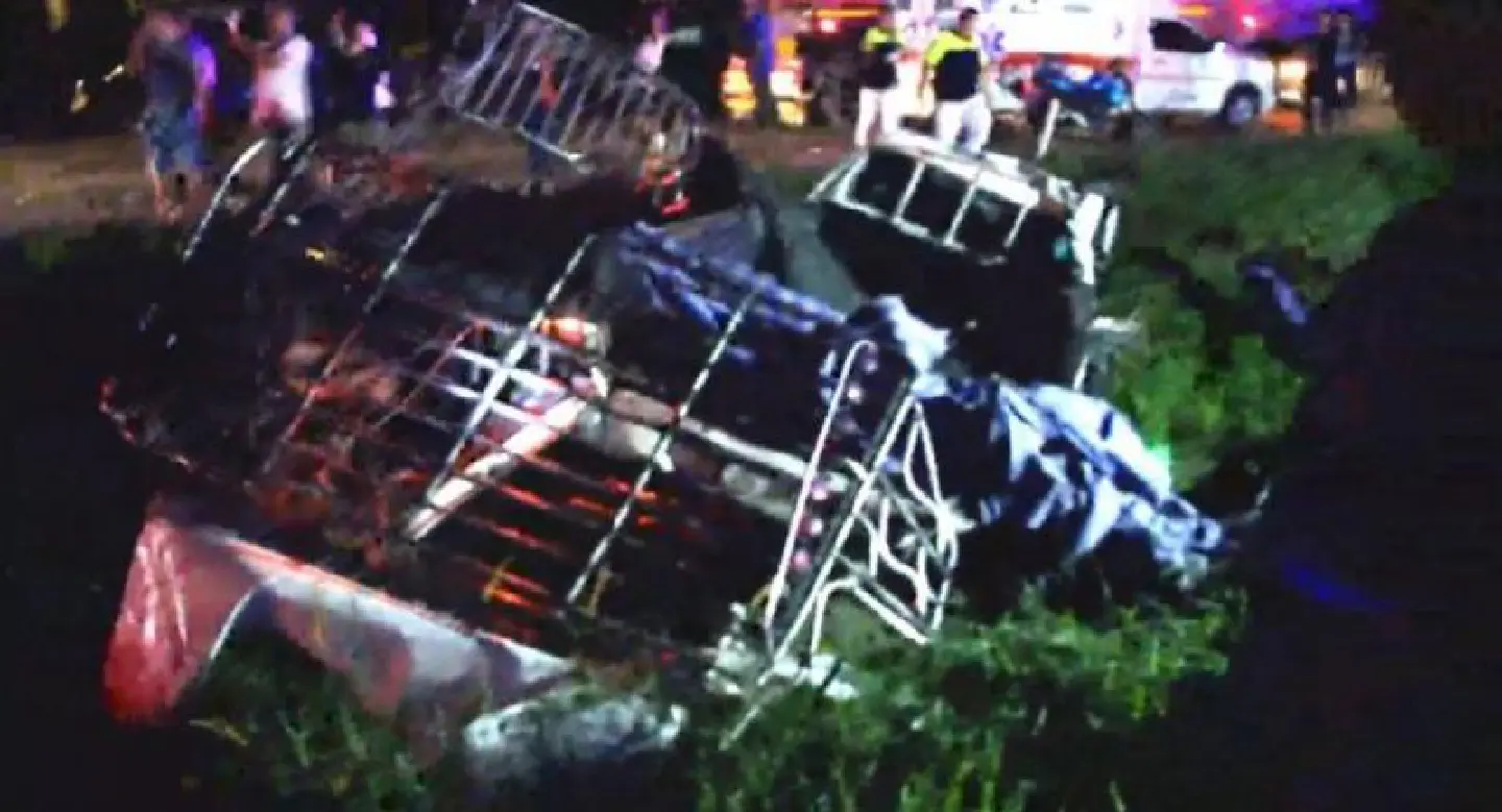 Four Myanmar workers killed as pickup flips over Four Myanmar workers killed as pickup flips over
