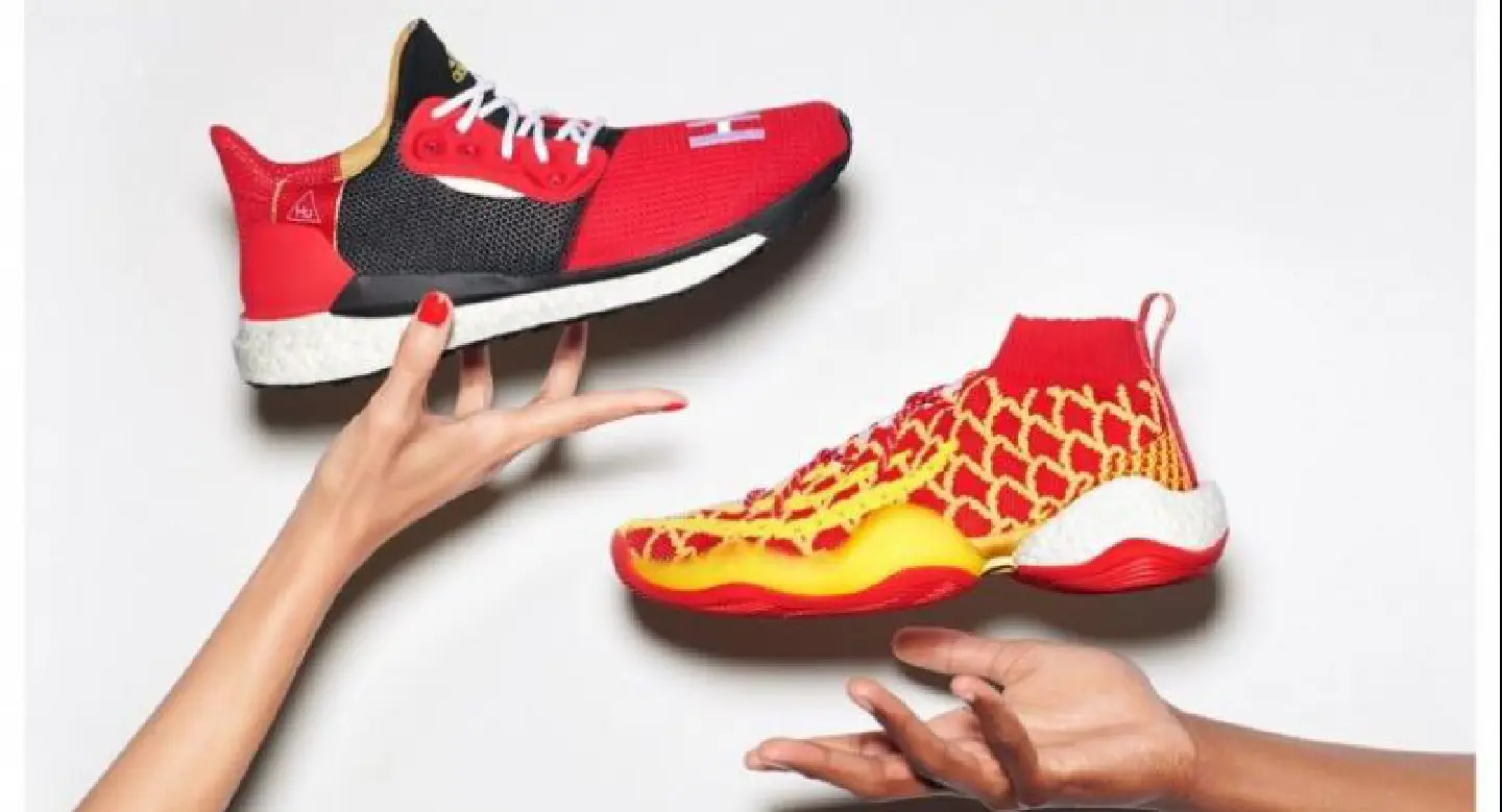 Lunar takeoff with adidas sneakers