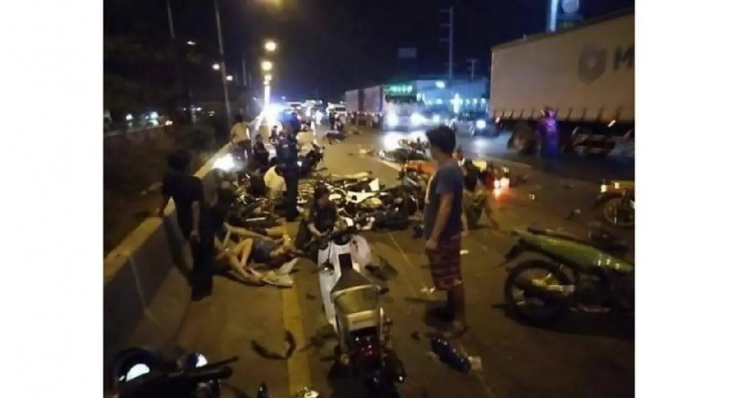 Illegal bike race turns deadly in Samut Sakhon Illegal bike race turns deadly in Samut Sakhon