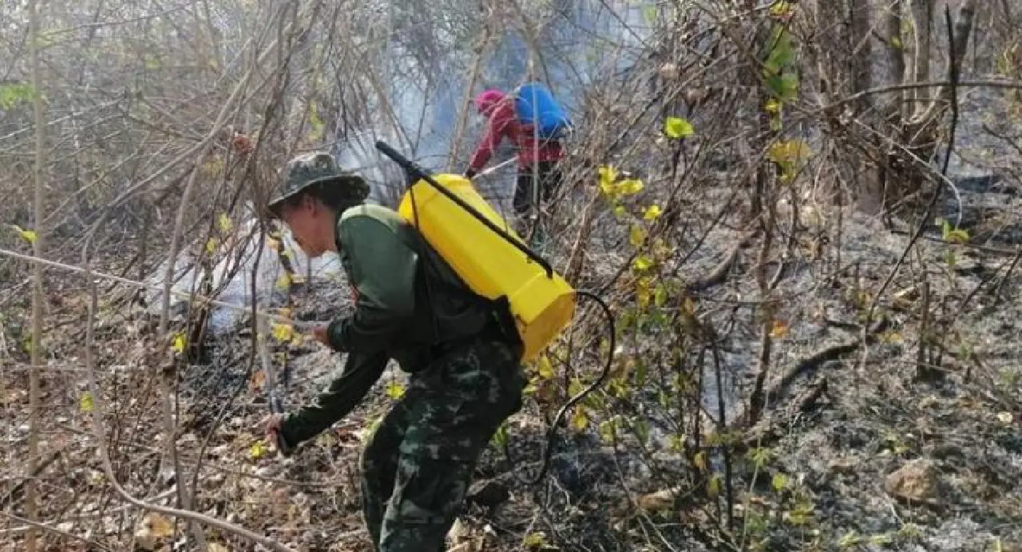 Soldiers on forest-fire frontline in North Soldiers on forest-fire frontline in North