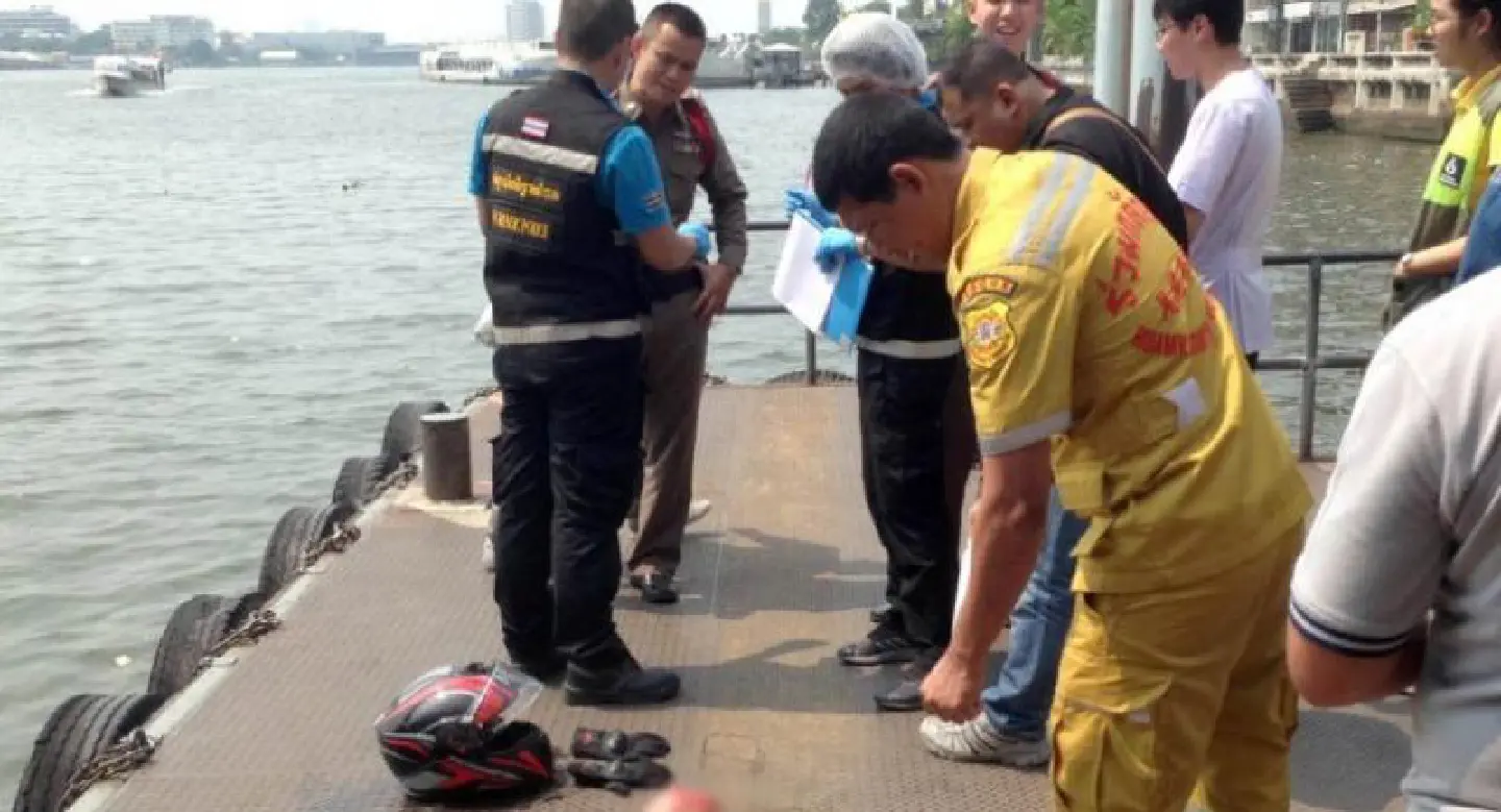 Man’s body found floating in Chao Phraya after suspected motorcycle accident