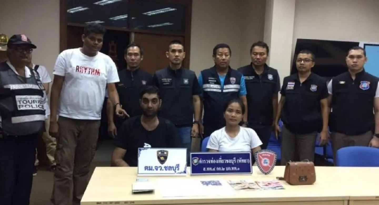 Indian man, Thai girlfriend arrested for deceiving Indian tourist in Pattaya