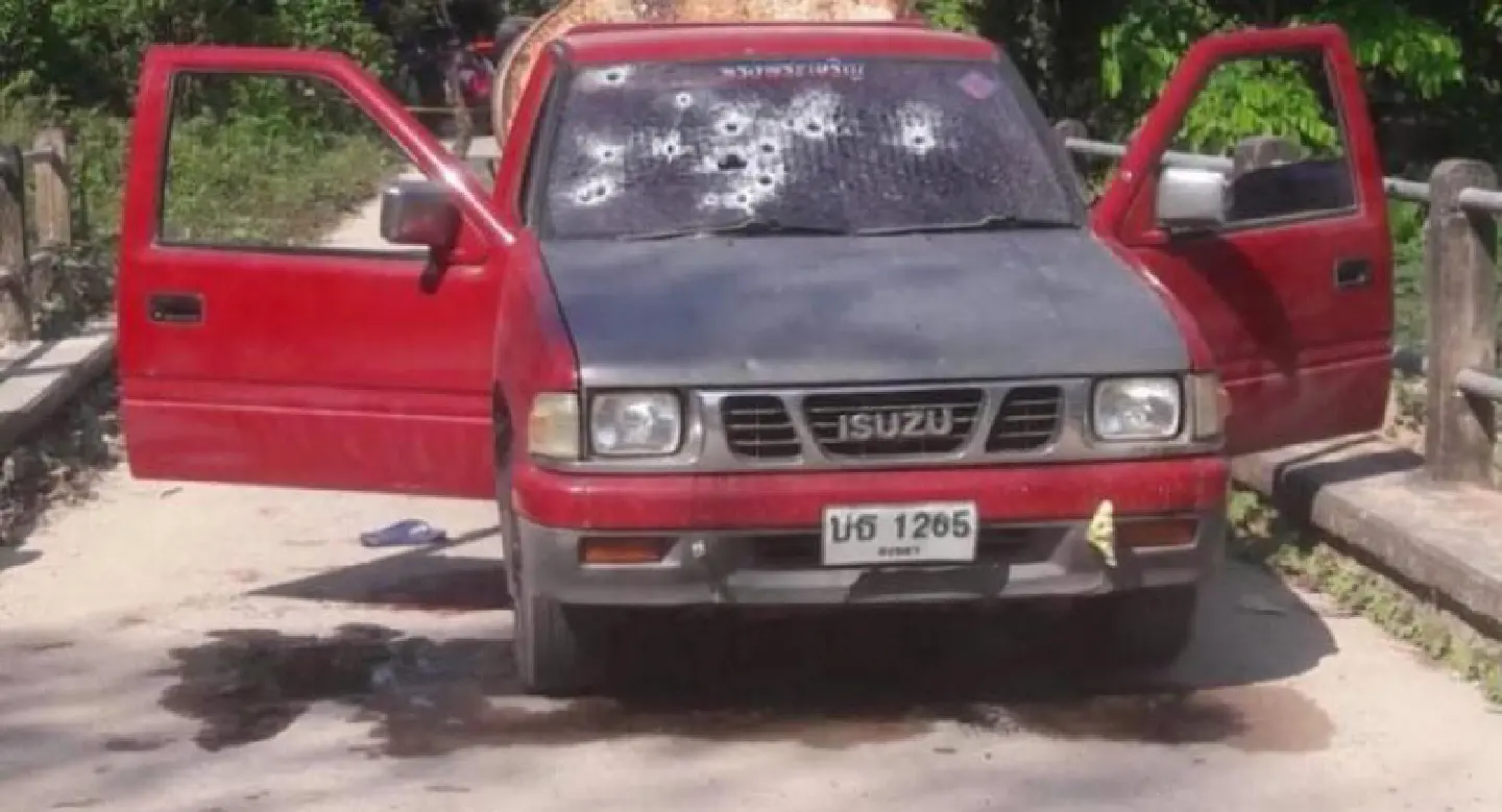 Two killed in Songkhla after attackers sprayed bullets on their pickup
