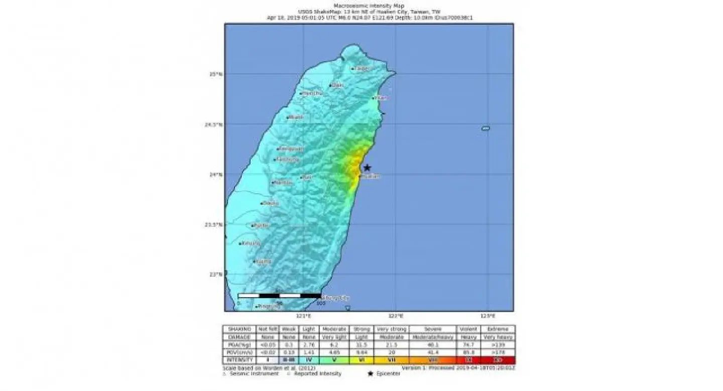 Urgent : Strong 6.0 quake hits Taiwan, shakes buildings in Taipei