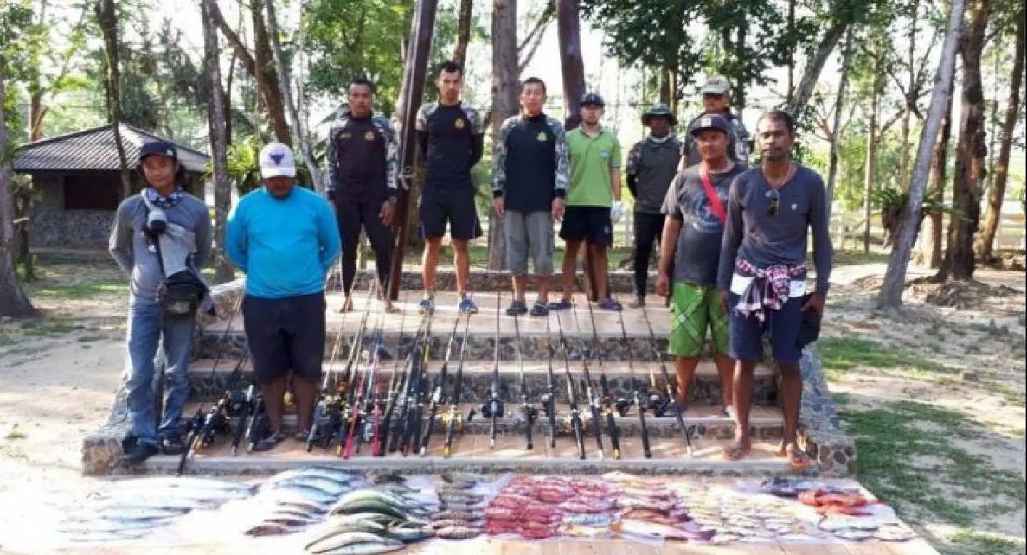 Italians, Thais and Burmese arrested for illegally fishing in Phang Nga national park