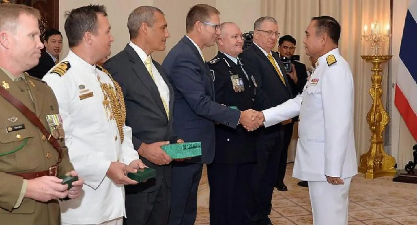 Australian Tham Luang cave rescue divers receive Thai Royal decoration