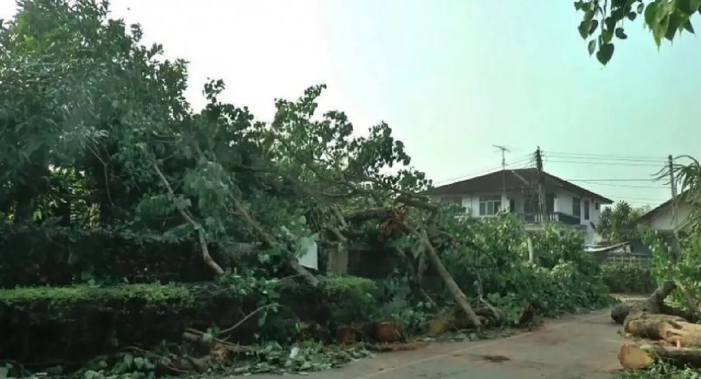 Some 290 houses in Phayao damaged by storm Some 290 houses in Phayao damaged by storm