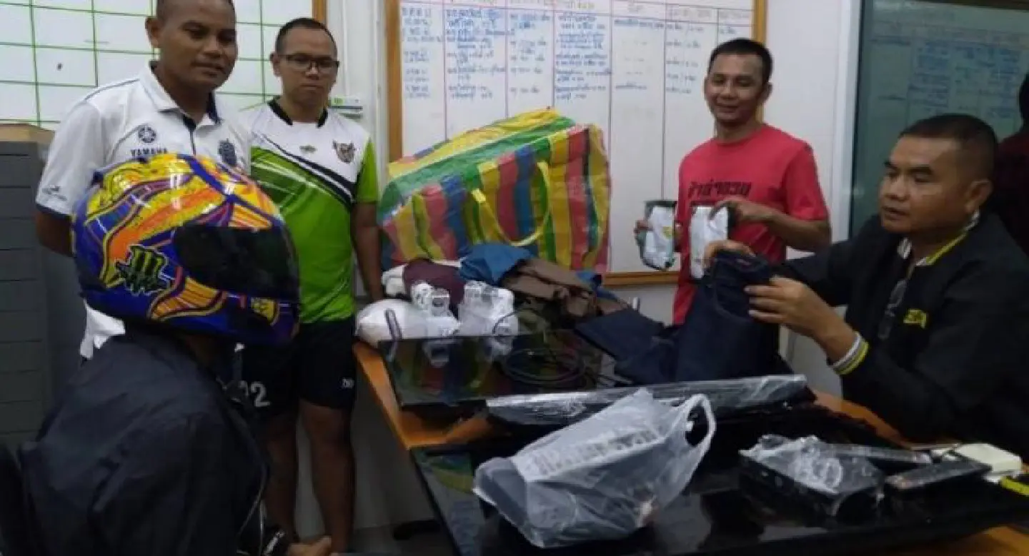 Motel ‘thief’ caught with loot in Lopburi