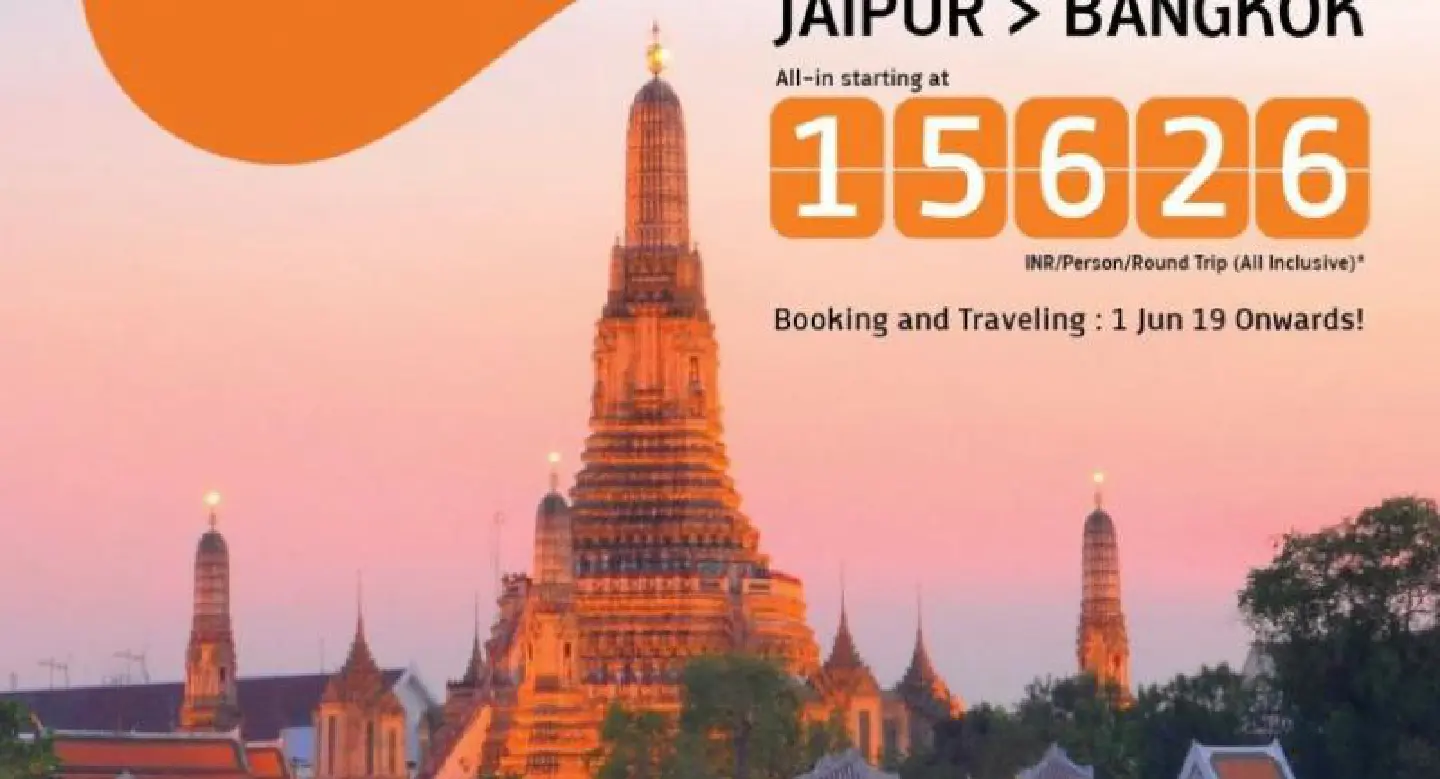 THAI Smile’s direct flight with full service from Bangkok to Jaipur THAI Smile’s direct flight with full service from Bangkok to Jaipur