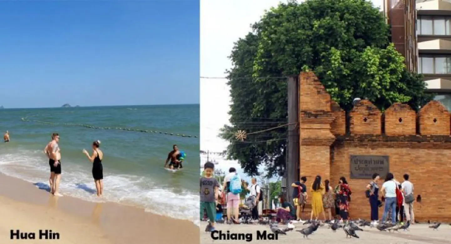Hua Hin and Chiang Mai in retirement top 10