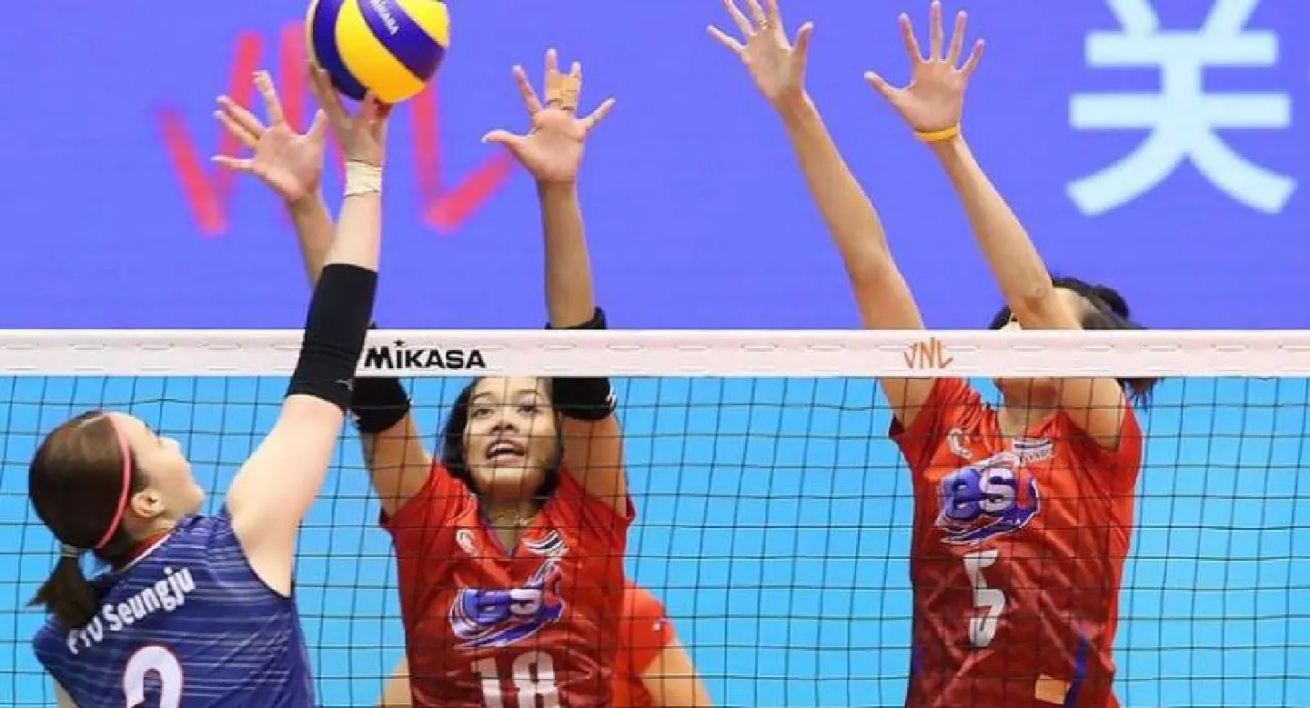 Thai spikers skewer Koreans Thai spikers skewer Koreans
