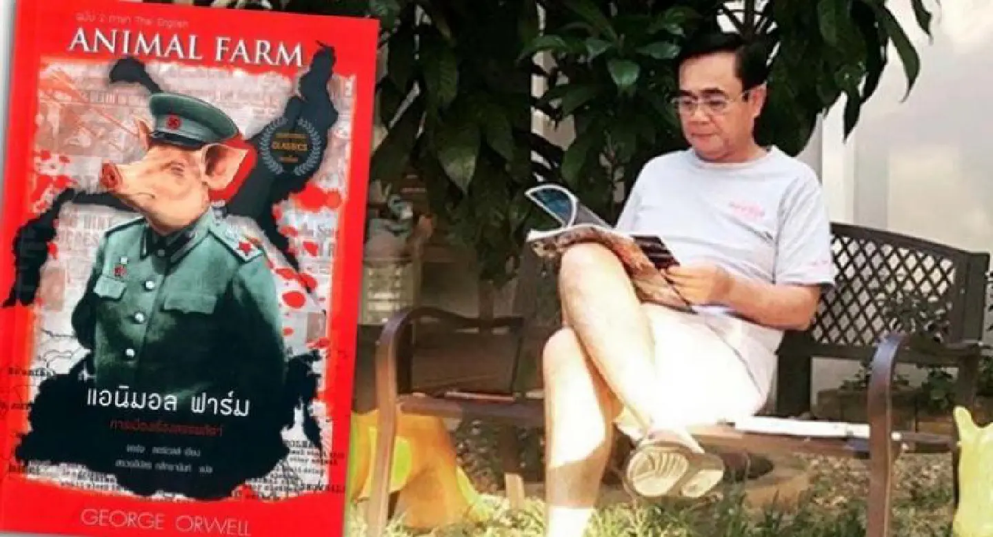 Netizens bemused by Prayut’s ‘Animal Farm’ recommendation