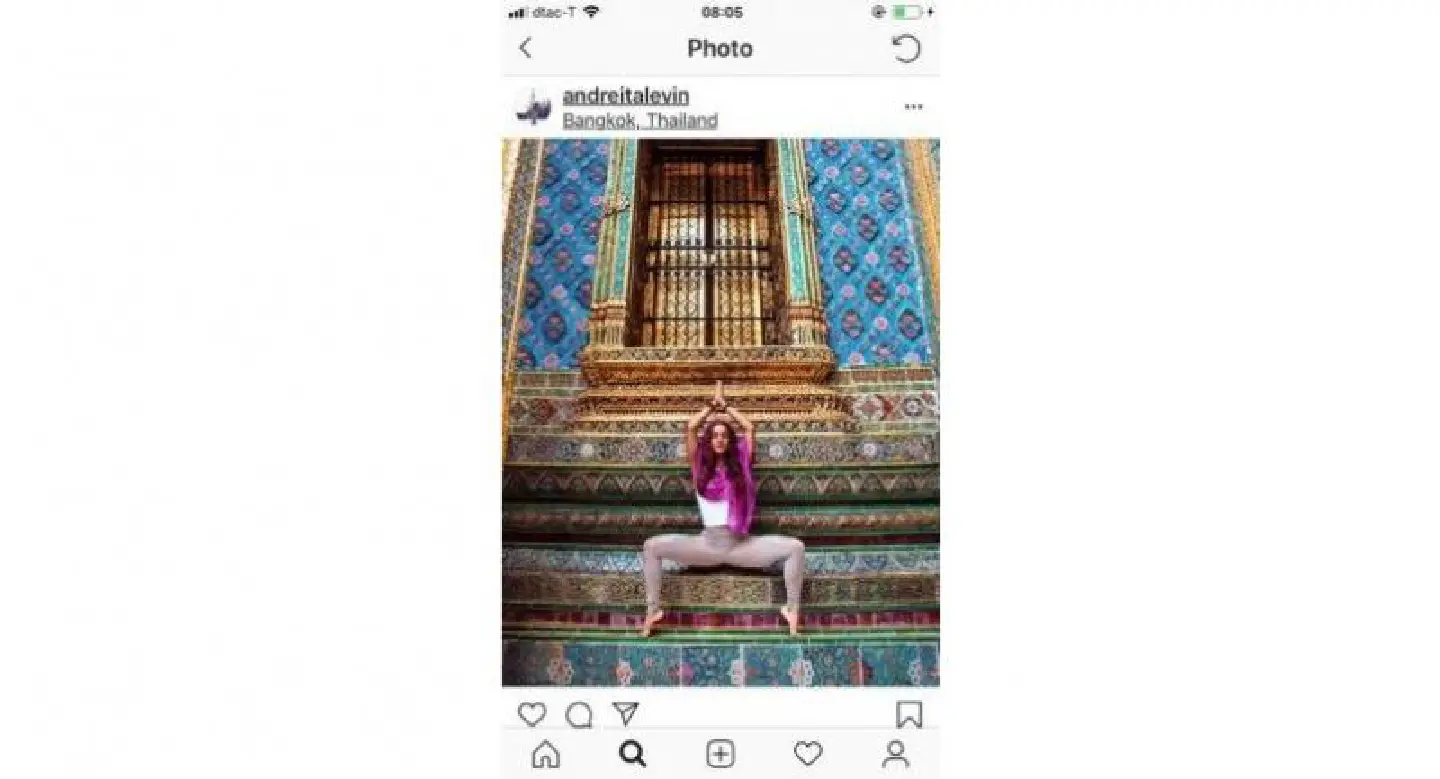 Concern over yoga teacher's poses at sacred sites