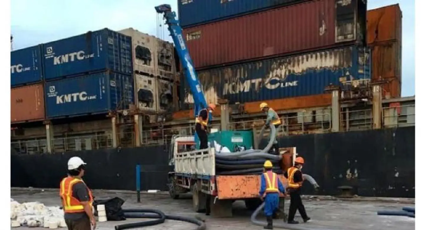 Investigators find 325 tonnes of hazardous chemicals onboard cargo ship Investigators find 325 tonnes of hazardous chemicals onboard cargo ship