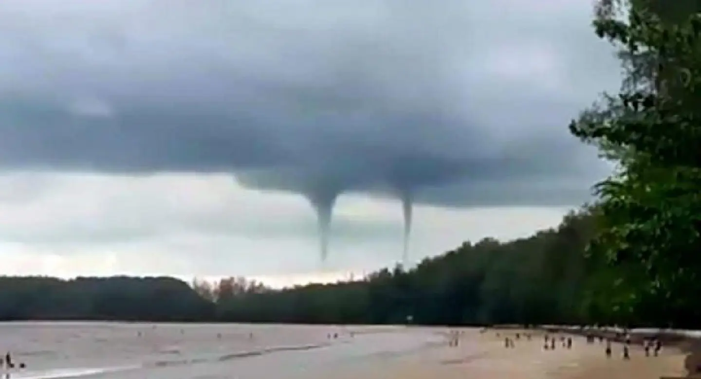 Two waterspouts spotted in Krabi