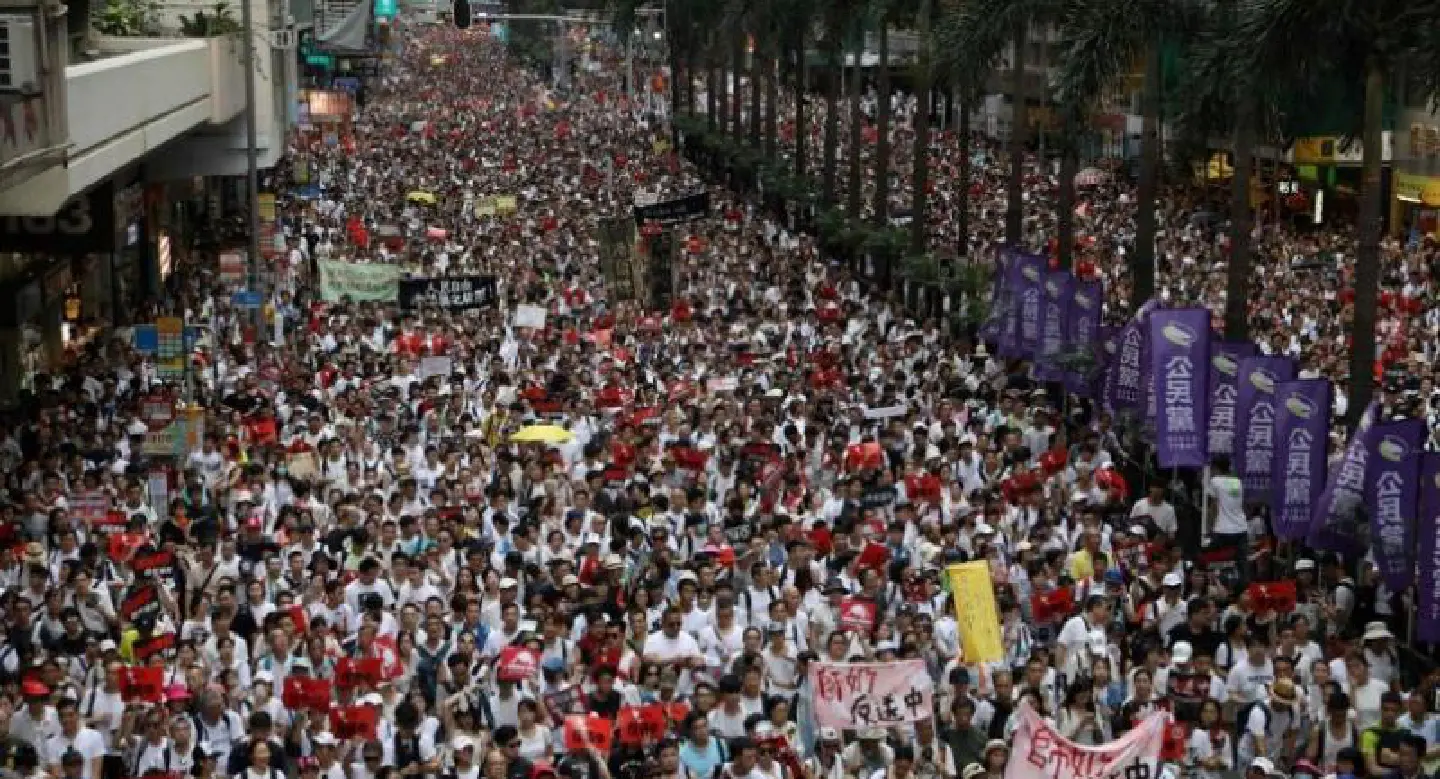 Huge Hong Kong protest against China extradition law Huge Hong Kong protest against China extradition law
