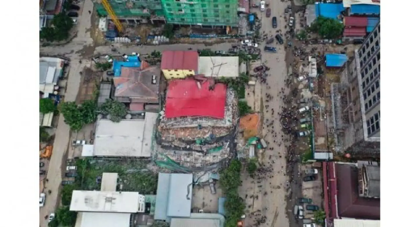 Three dead, dozens feared buried in Cambodia building collapse