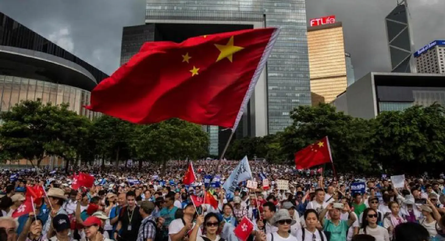 Confrontations after rally to support Hong Kong police Confrontations after rally to support Hong Kong police