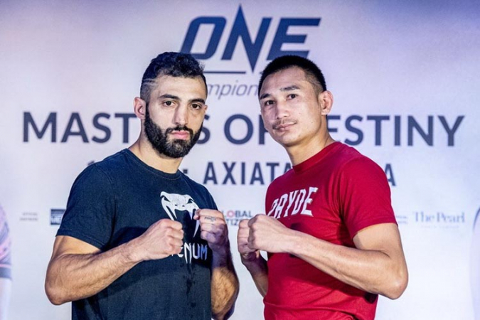Petchmorakot and Petrosyan face off at ONE: Masters of Destiny open workout Petchmorakot and Petrosyan face off at ONE: Masters of Destiny open workout