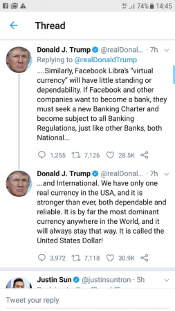 Trump slams Facebook plan for new digital currency Trump slams Facebook plan for new digital currency