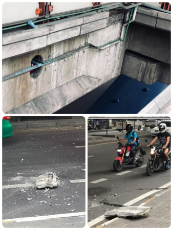 Expert calls for regular checks of elevated railway structure after concrete slab falls Expert calls for regular checks of elevated railway structure after concrete slab falls