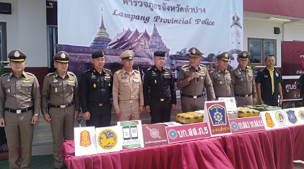 Million meth pills uncovered in Lampang Million meth pills uncovered in Lampang
