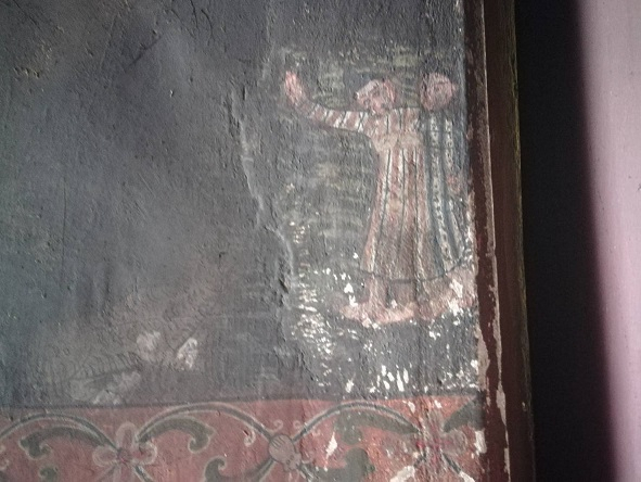 Centuries-old mural blackened in temple fire Centuries-old mural blackened in temple fire