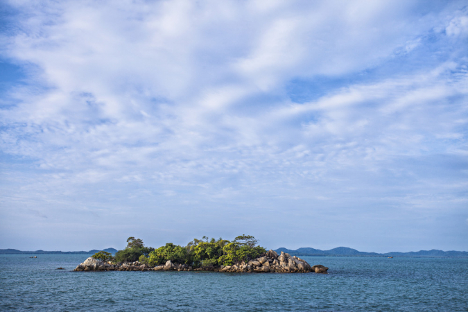 Picturesque Tanjung Kerasak Beach in South Bangka, Bangka Belitung Island regency (Shutterstock/Sony Herdiana)