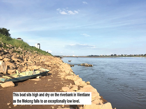 Mekong falls to critically low level Mekong falls to critically low level