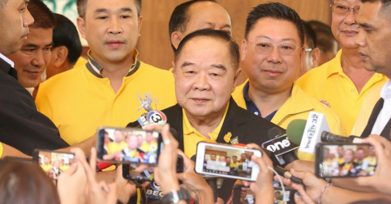 Prawit to join Phalang Pracharat after policy debate: source Prawit to join Phalang Pracharat after policy debate: source