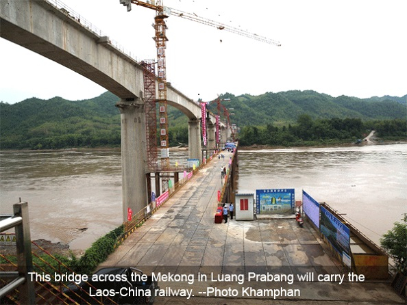 Work on Mekong railway bridge running ahead of schedule Work on Mekong railway bridge running ahead of schedule